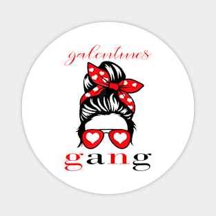 2023 galentines gang valentines day sunglasses girl Magnet